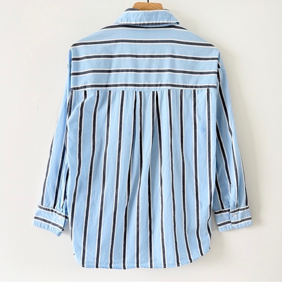 H&M Divided Blue Stripe Shirt and Shorts Set XXS Matching Co-Ord - Picture 6 of 16